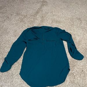 Charlotte Russe Blue/Green Dress Shirt